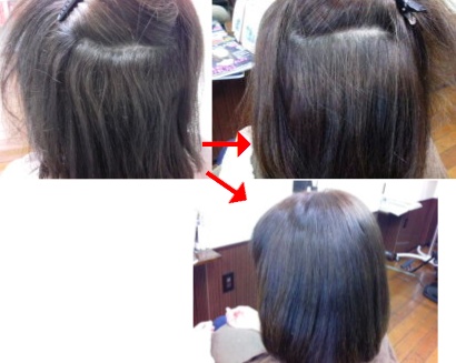この写真のような縮毛矯正%カールをされていた97%の美容室は進化したシステム:マレーア・レナータ縮毛矯正&カール施術へ転換しています。なおこの施術に用いたミコノスは既に廃盤になりました。