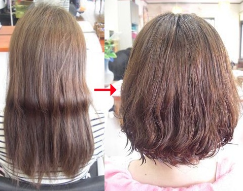 この写真のような縮毛矯正+パーマ施術をされていた97%の美容室は進化したシステム:マレーア・レナータ縮毛矯正+カール施術へ転換しています。なおこの施術に用いたミコノスは既に廃盤になりました。