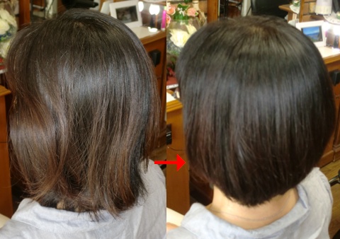 この写真のようなサプリカラーは進化したシステム:マレーア・レナータカラーへ転換しています。なおこの施術に用いたミコノスは既に廃盤になりました。