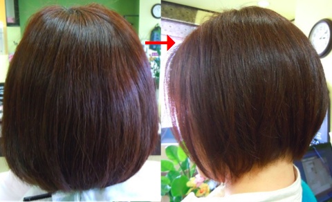 この写真のようなサプリカラーをしていた97%の美容室は進化したシステム:マレーア・レナータカラーへ転換しています。なおこの施術に用いたミコノスは既に廃盤になりました。