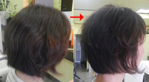 この写真のようなサプリカラーをしていた97%の美容室は進化したシステム:マレーア・レナータカラーへ転換しています。なおこの施術に用いたミコノスは既に廃盤になりました。